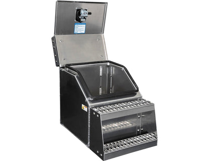 Buyers Products 28-in x 24-in x 18-in Smooth Aluminum Step Box Truck Tool Box 1705281 image 1