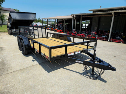 6’4″ x 14 Utility Trailer Powder Coated Dovetail (2) 3500 Axles 7k GVWR image 8