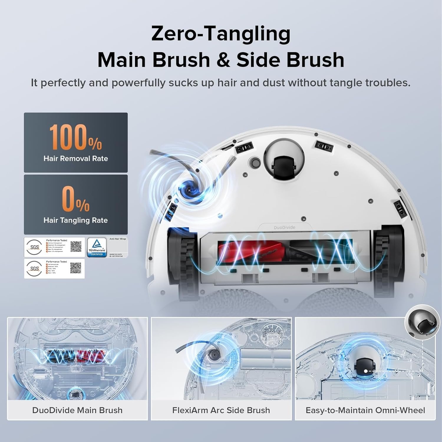 Roborock Qrevo Edge S5A Robot Vacuum & Mop, 18,500Pa, Zero-Tangle image 35