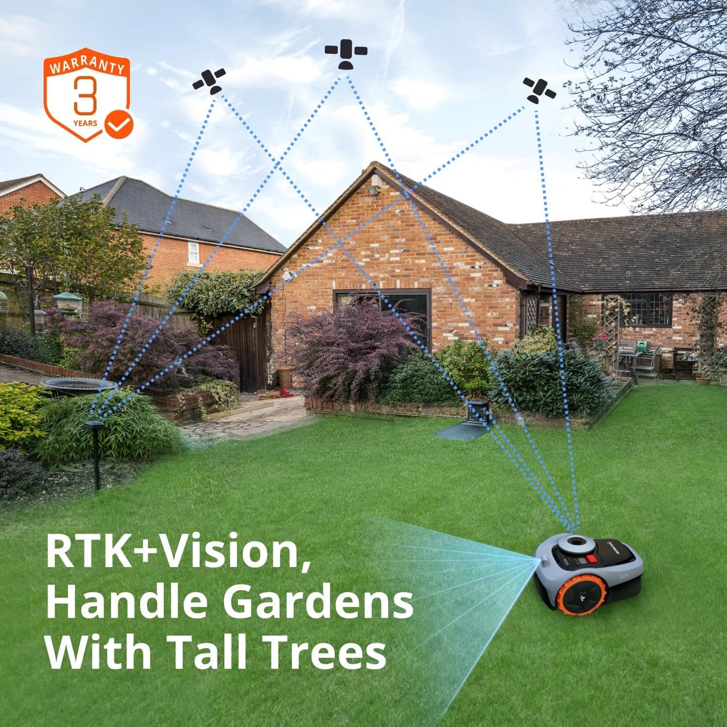 Segway Navimow i105N Robot Lawn Mower, AI Mapping, Perimeter Wire-Free, App Control image 9