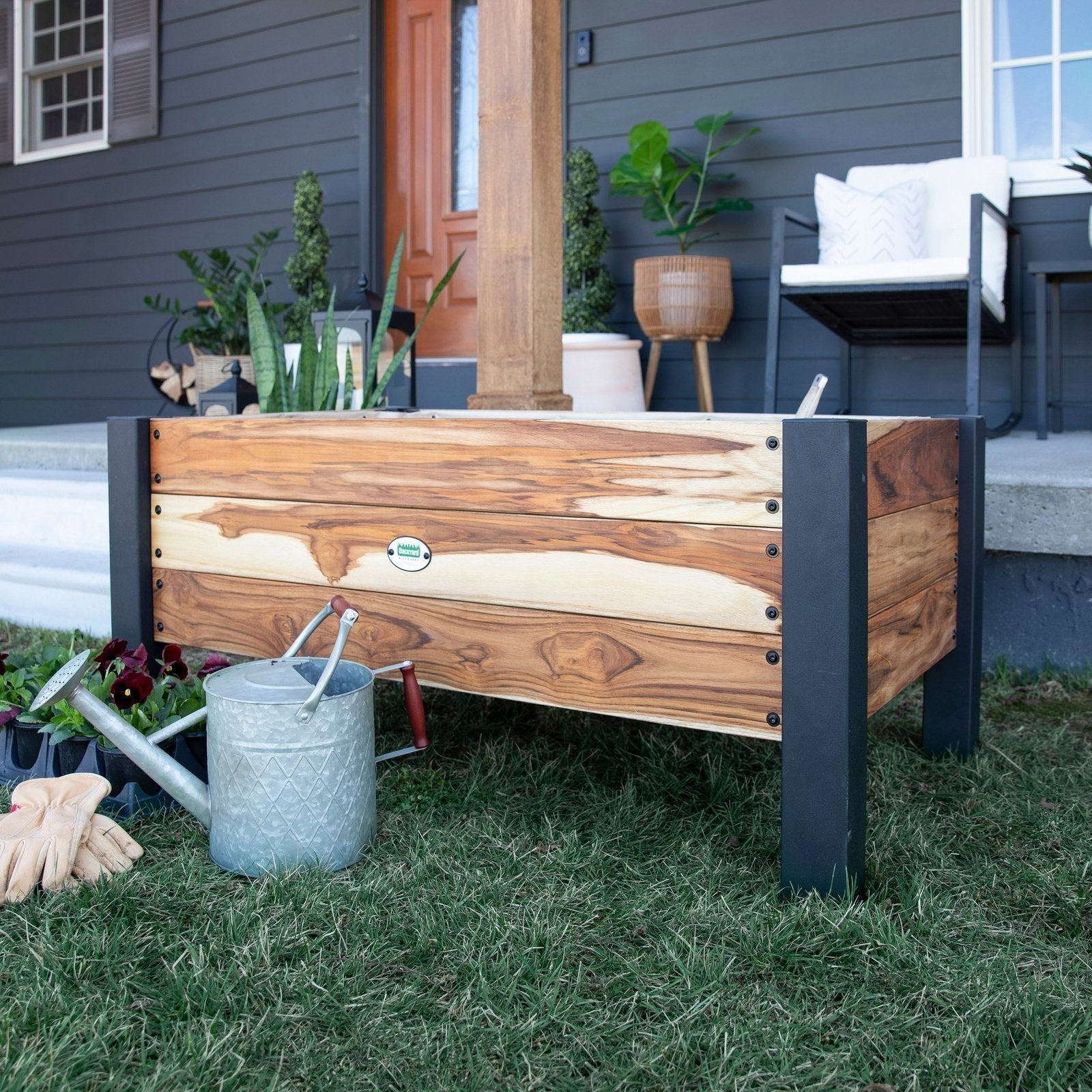 Planter 100% Authentic Teak Wood image 7