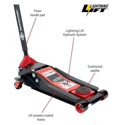 AFF 3.5 Ton Lightning Lift Floor Jack with Two-Piece Handle image 2