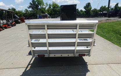 5′ x 10′ Aluminum Utility Trailer with Gate and Mag Wheels – 3500 lb Axle image 4