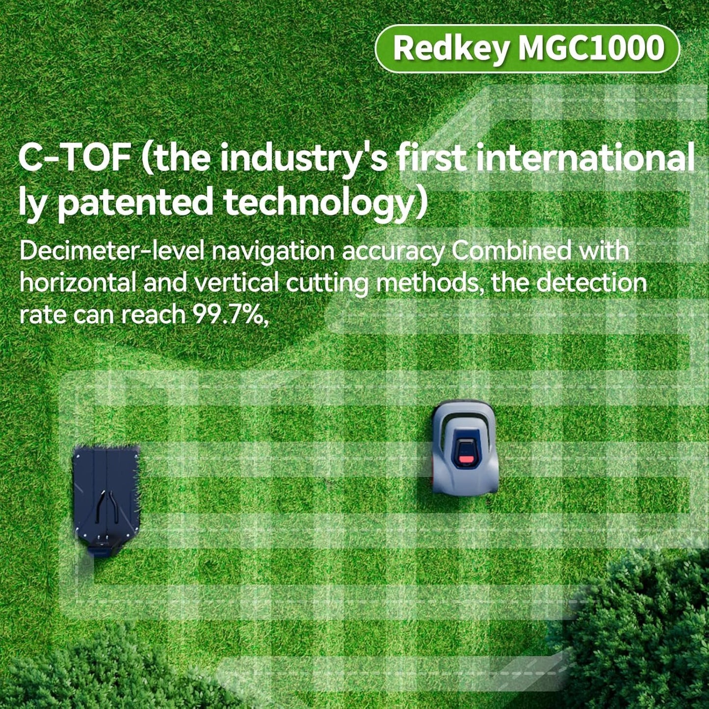 Redkey MGC1000 Robot Lawn Mower for 0.25 Acre with Auto Recharge image 1