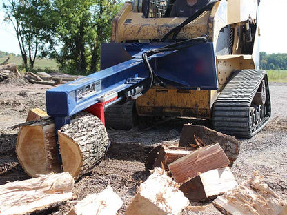 24 Ton Iron & Oak Upside Down Skid Steer Log Splitter Attachment (SMH2419) image 2