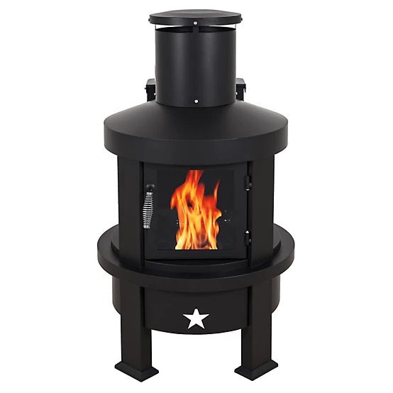 Even Embers Pellet Chiminea, 100 sq. ft., 70,000 BTU image 0