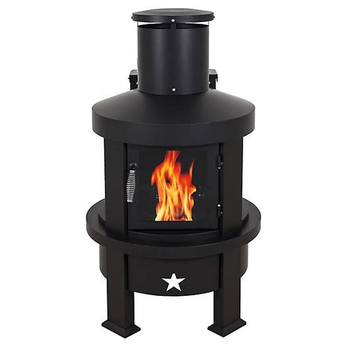 Even Embers Pellet Chiminea, 100 sq. ft., 70,000 BTU image 0