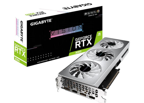 NVIDIA GIGABYTE GeForce RTX 3060 VISION (rev. 2.0) 12G OC LHR Graphics Card (GV-N3060VISION OC-12GD Rev2) image 0