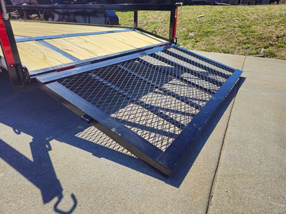 6’4″ x 16 Utility Trailer Double Axle Dovetail With Gate Powder Coated (2) 3500lb Axles image 19