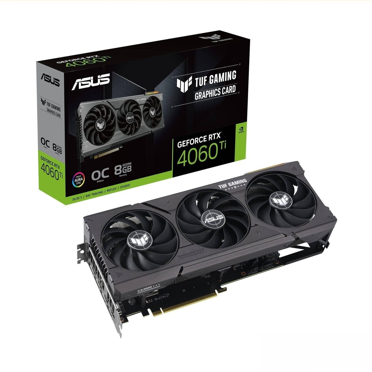 ASUS TUF Gaming GeForce RTX 4060 Ti OC 1xHDMI 3xDP 8GB GDDR6 image 0