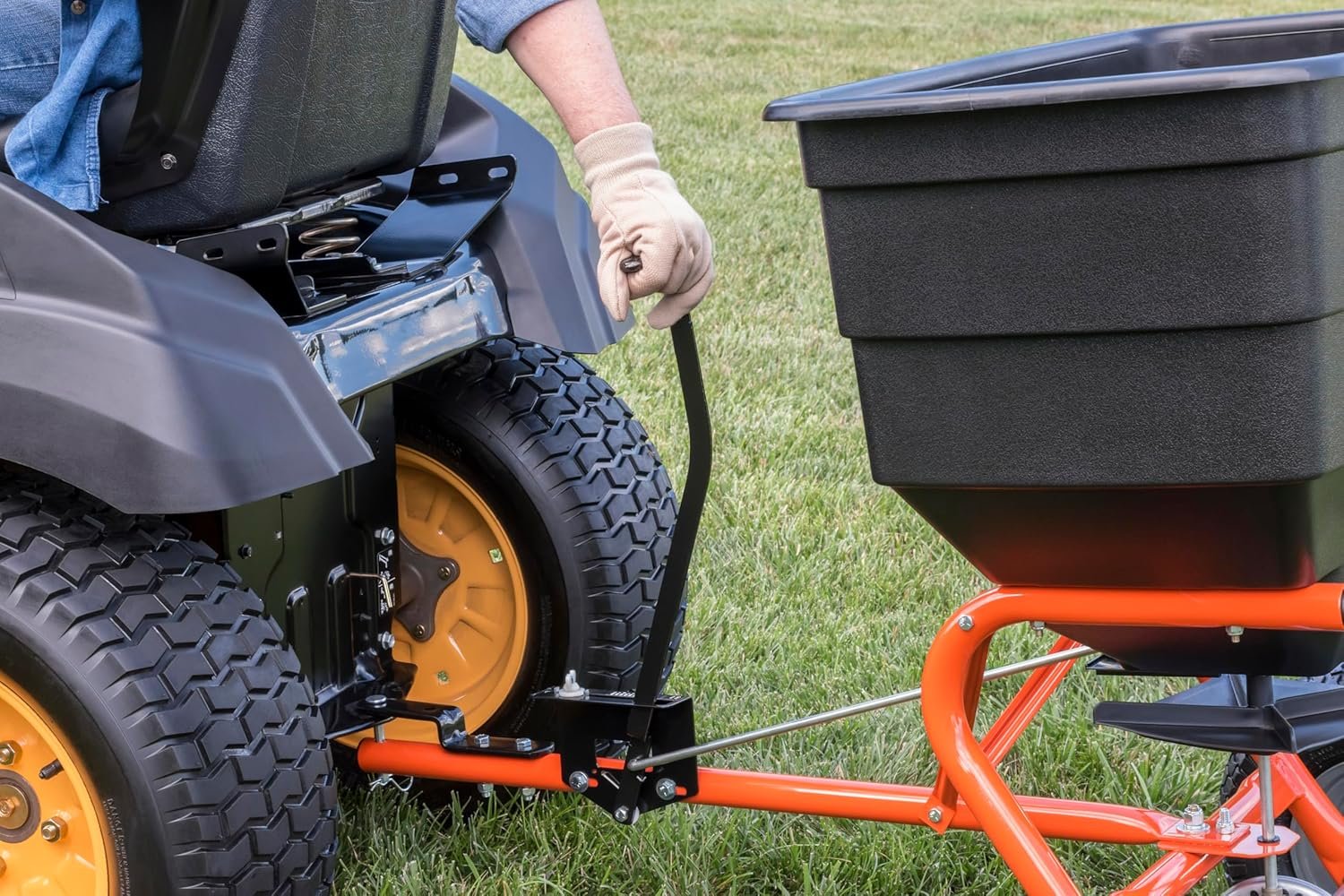 Agri-Fab 45-0543 Tow-Behind 100 lb Lawn & Garden Spiker Seeder Spreader image 14