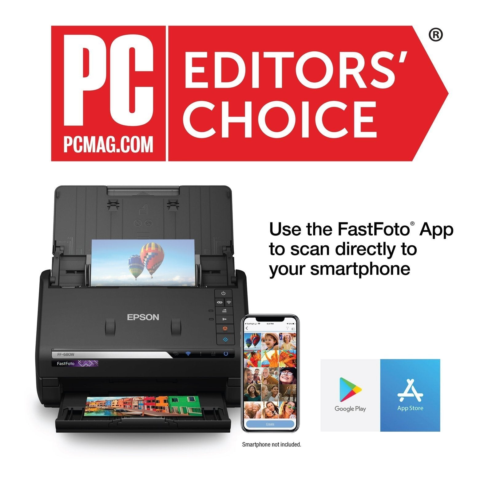 Epson FastFoto FF-680W Wireless High-speed Photo and Document Scanning System image 1