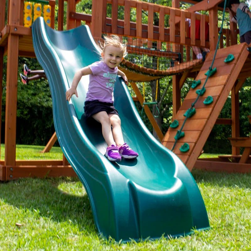 Pioneer Peak Swing Set with Clatter Bridge and Tire Swing image 9