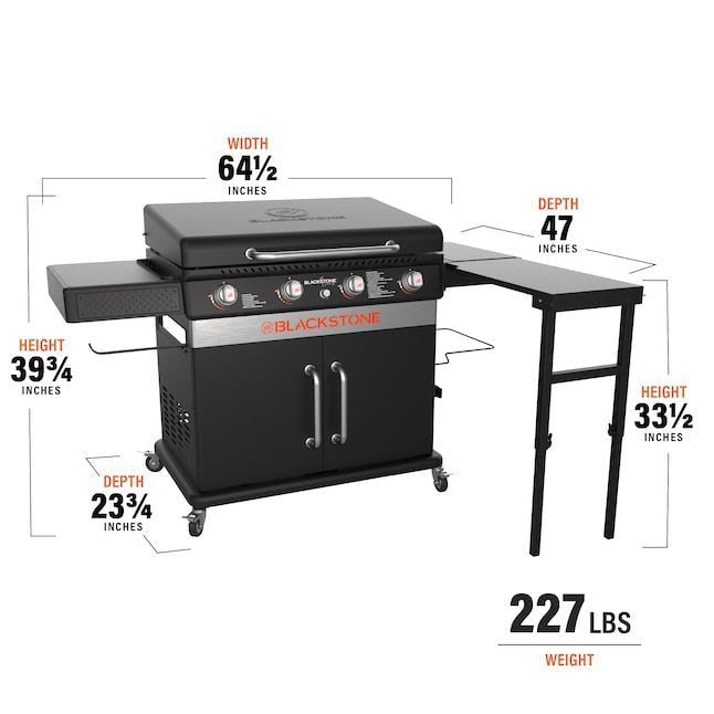 Blackstone 36-in Culinary Cabinet Griddle with Side Table: Versatile Outdoor Cooking in Stainless Steel image 9
