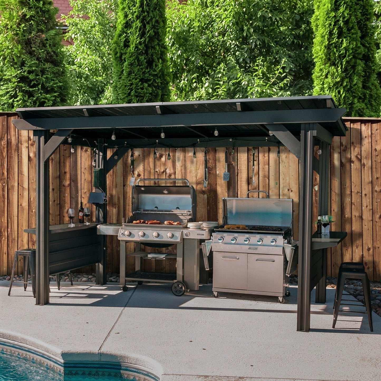 Rockport XL Steel Grill Gazebo image 0