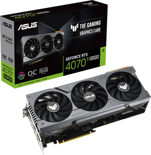 ASUS TUF Gaming NVIDIA GeForce RTX 4070 Ti SUPER OC Edition 2 x HDMI 3 x DP 16GB image 0