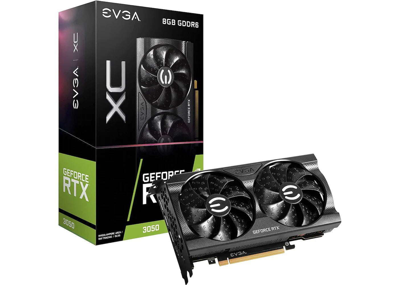 NVIDIA EVGA GeForce RTX 3050 XC Gaming 8G Graphics Card (08G-P5-3553-KR) image 0
