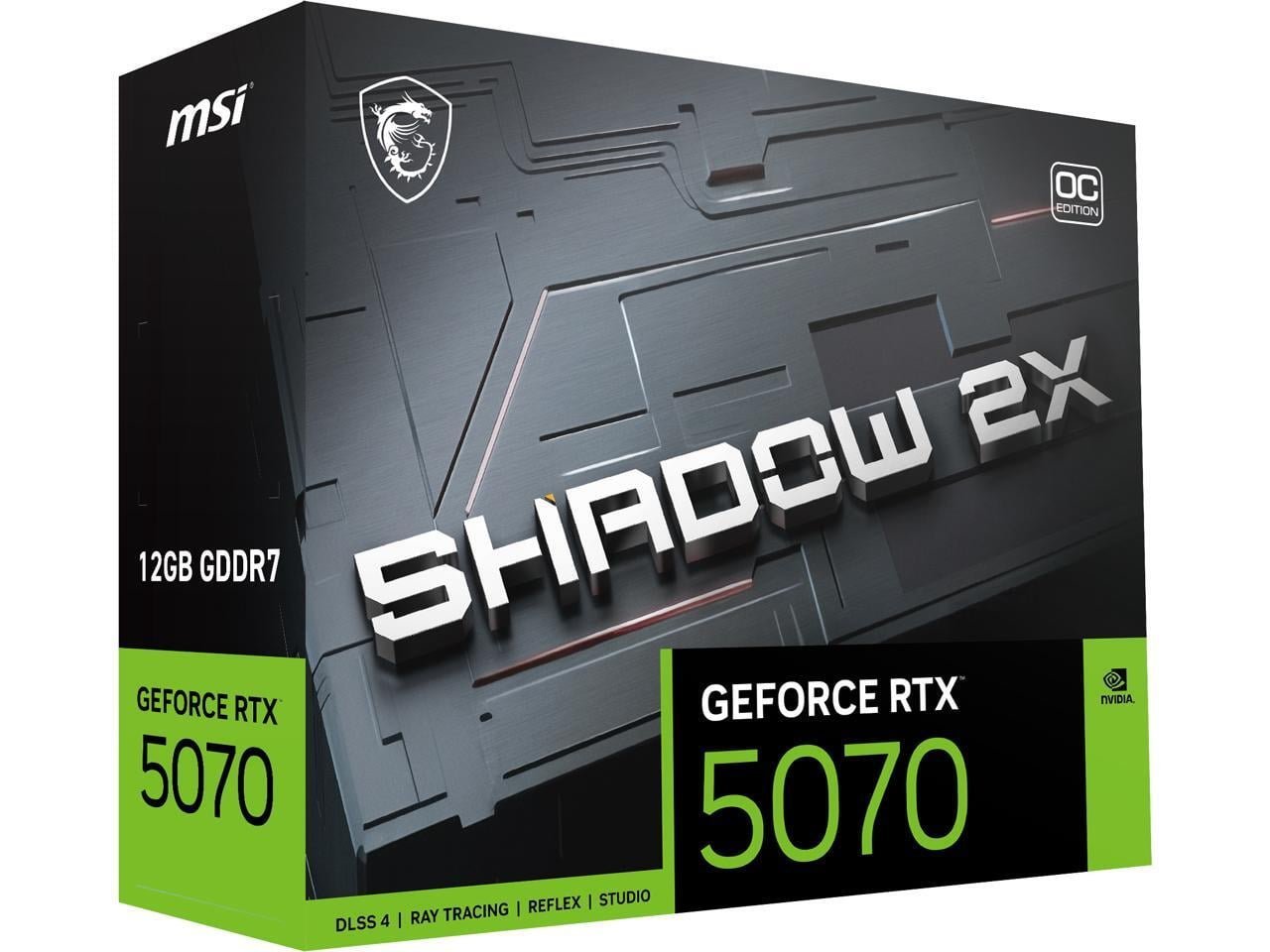 MSI GeForce RTX 5070 12G SHADOW 2X OC Graphics Card, 12GB GDDR7, DPx3, HDMIx1, DLSS 4 image 10