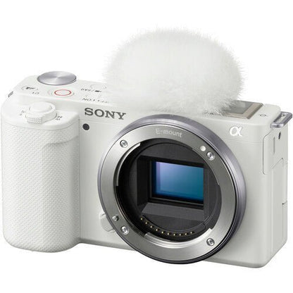 ZV-E10 Mirrorless Camera Body White (ILCZV-E10) image 0
