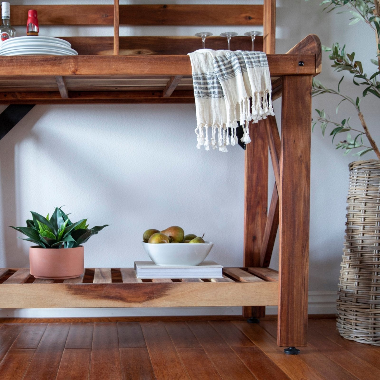 Potting Table/Bench/Serving Bar – Acacia Wood image 11