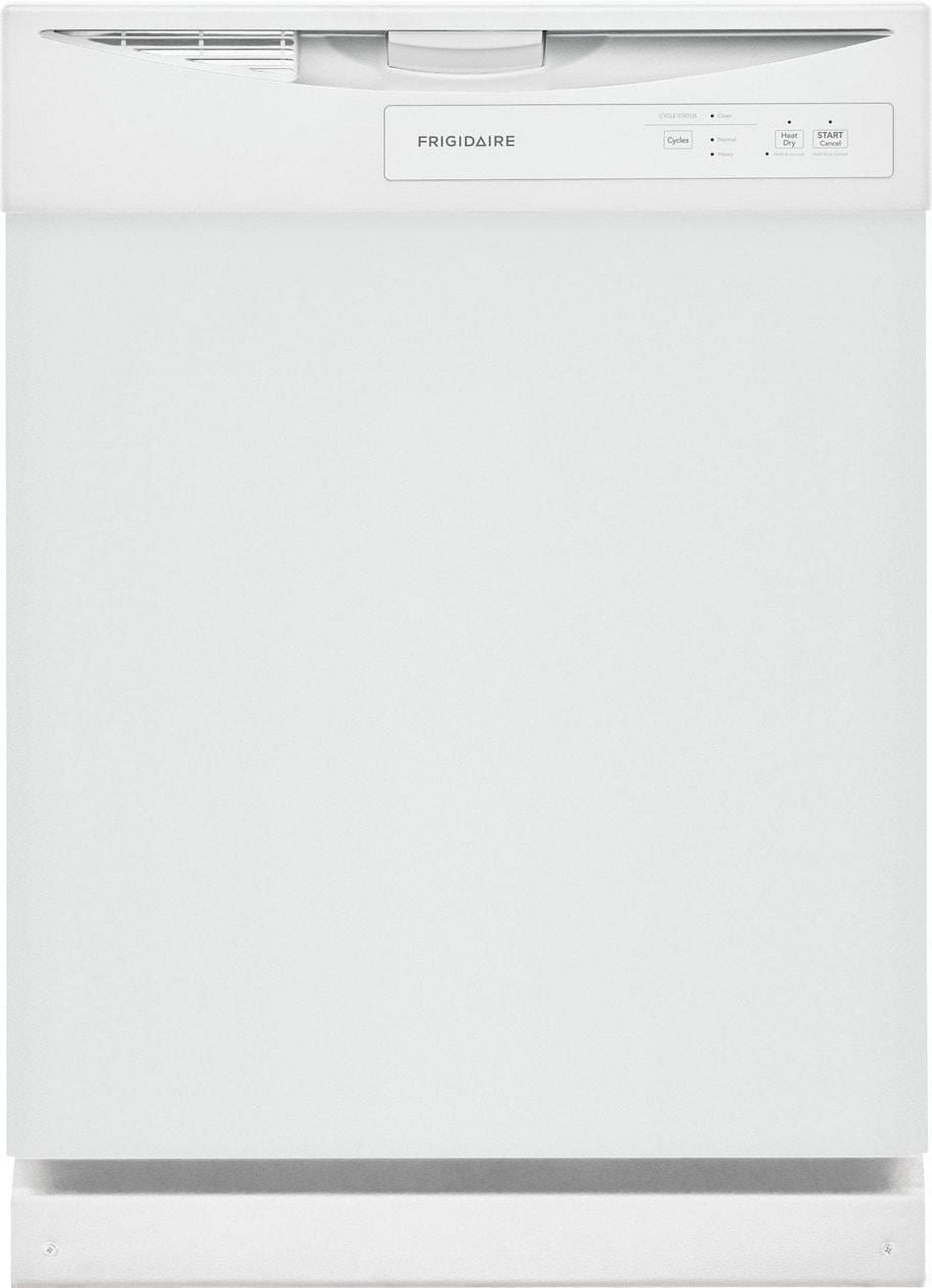 Frigidaire FDPC4221AW 24″ Built-In Dishwasher, Front Control, White image 0