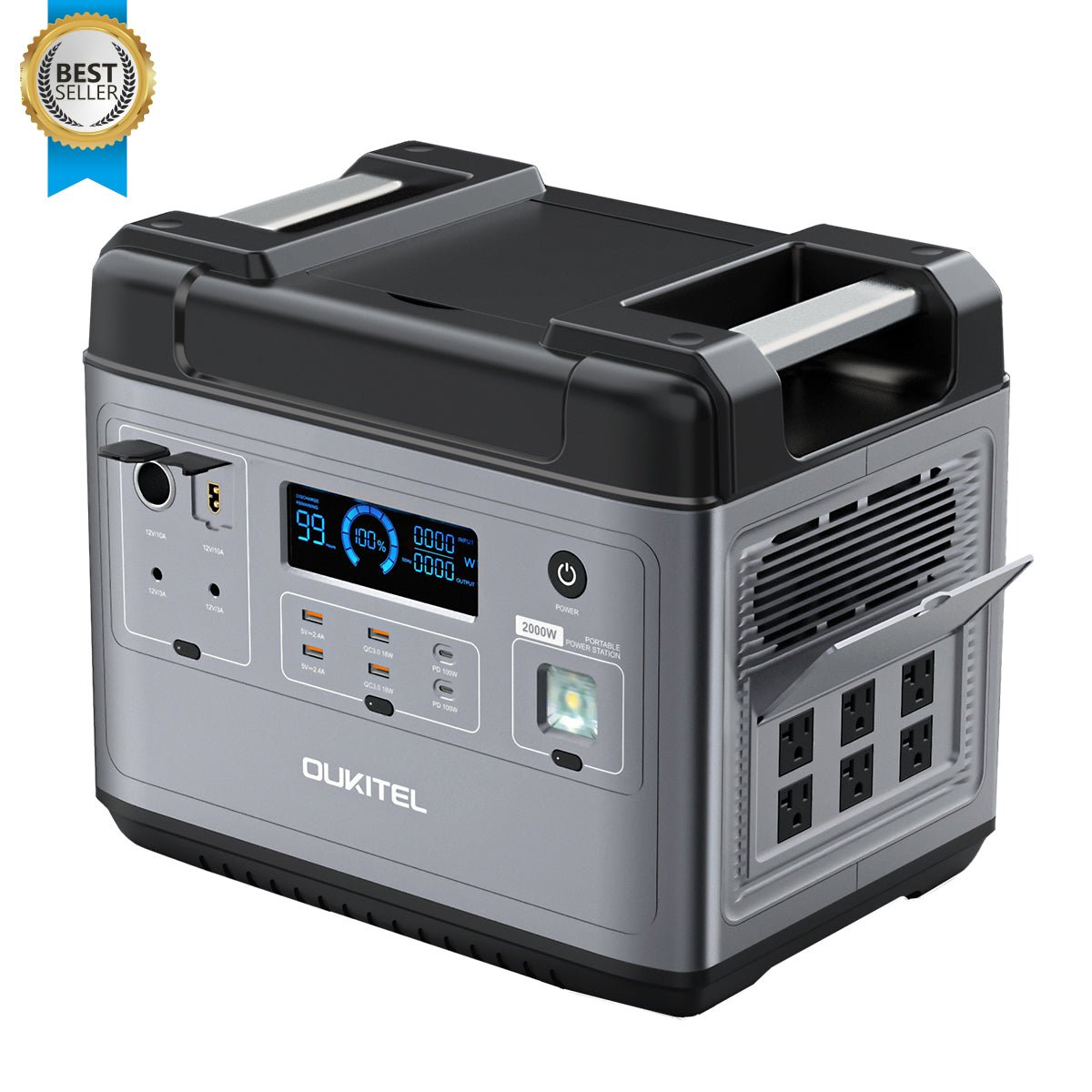 OUKITEL P2001 Portable Power Station 2000W/2000Wh image 3