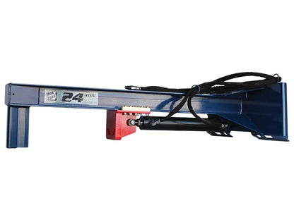 24 Ton Iron & Oak Upside Down Skid Steer Log Splitter Attachment (SMH2419) image 0