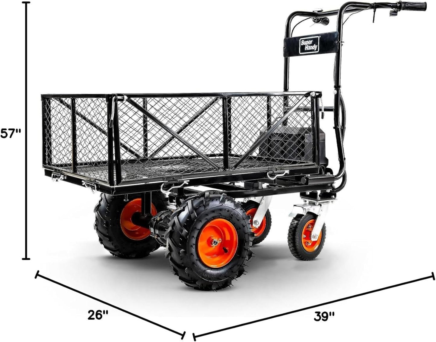 SuperHandy 48V Electric Power Wagon Utility Cart, 660 lb Load, 1000 lb Hauling Capacity image 2