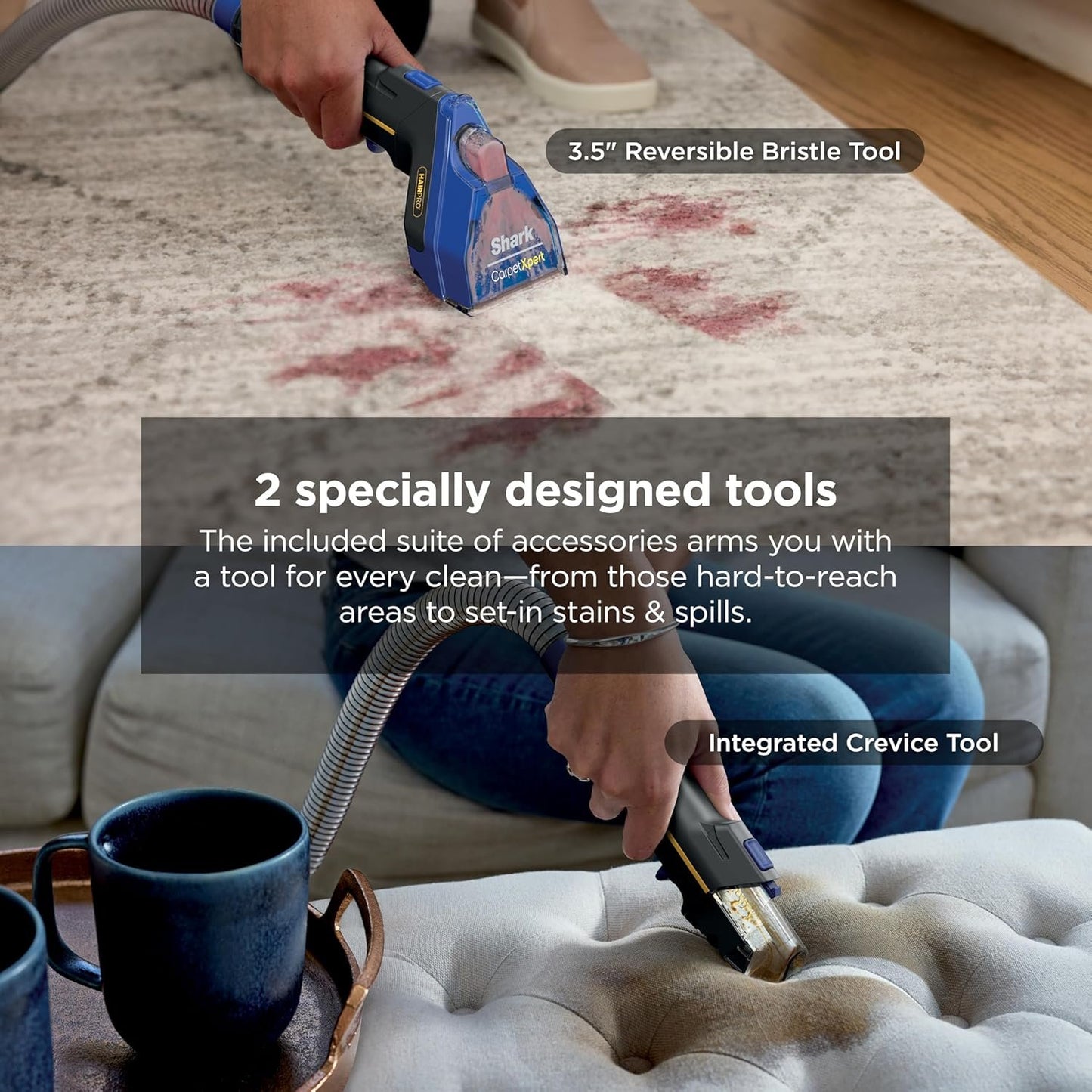 Shark CarpetXpert Carpet & Upholstery Cleaner with StainStriker, EX201 image 17