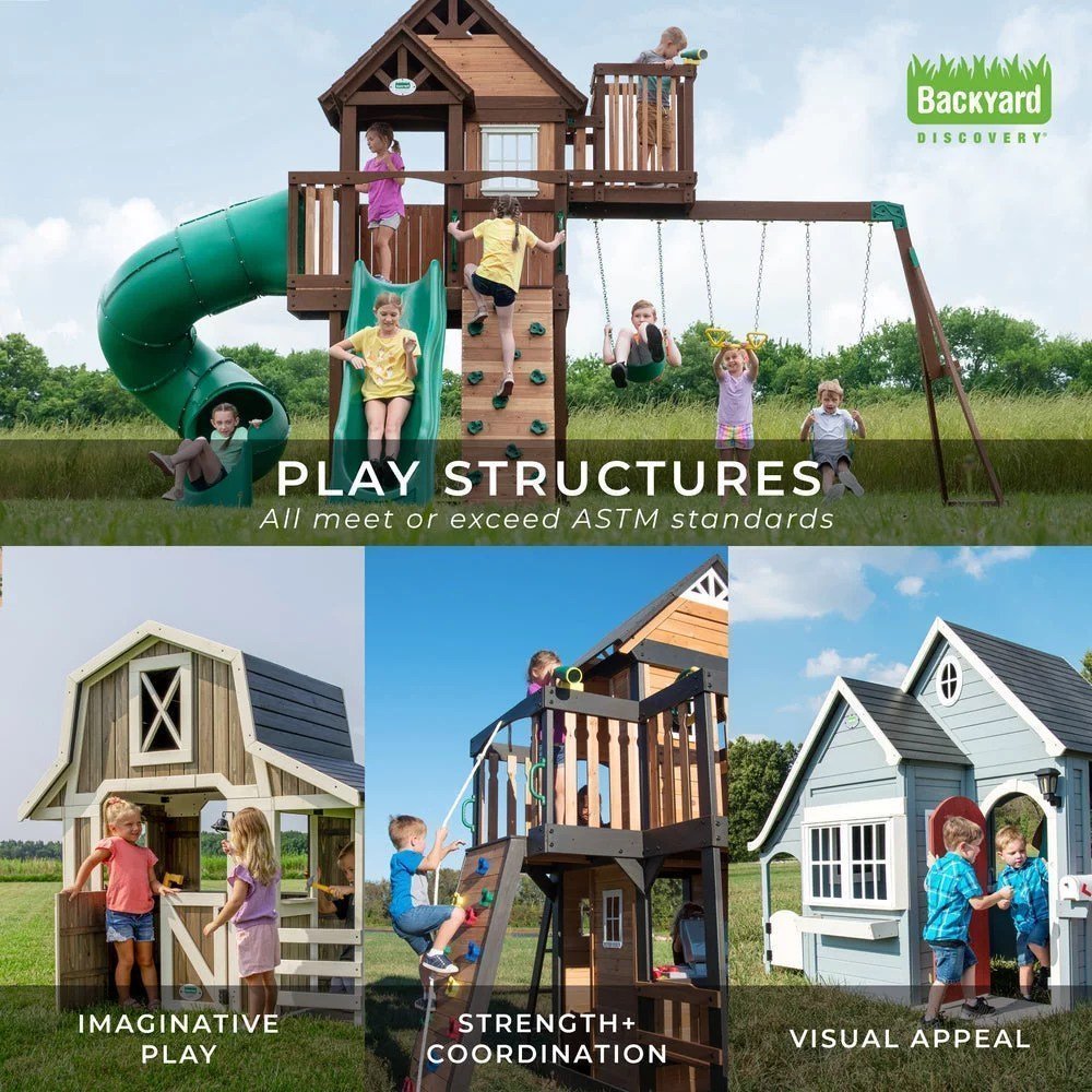 Backyard Discovery scenic Heights Cedar Playhouse image 3