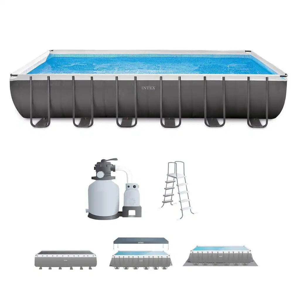 Intex 24′ x 12′ x 52″ Rectangular 26363EH Ultra XTR Frame Swimming Pool Pump image 0