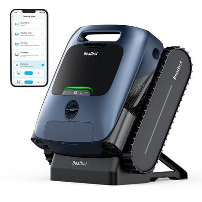 Beatbot Aquasense Pro Cordless Pool Cleaner Robot – Clarifies Water, Cleans Surface, Floor, Walls and Waterline, Intelligent Path Optimization, Surface Parking – Dark Blue image 0