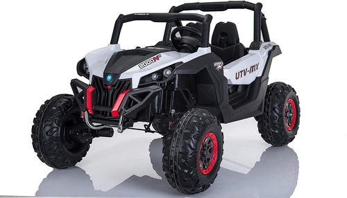 Best Ride On Cars Lightning UTV with 4 Motors-12V-White image 0