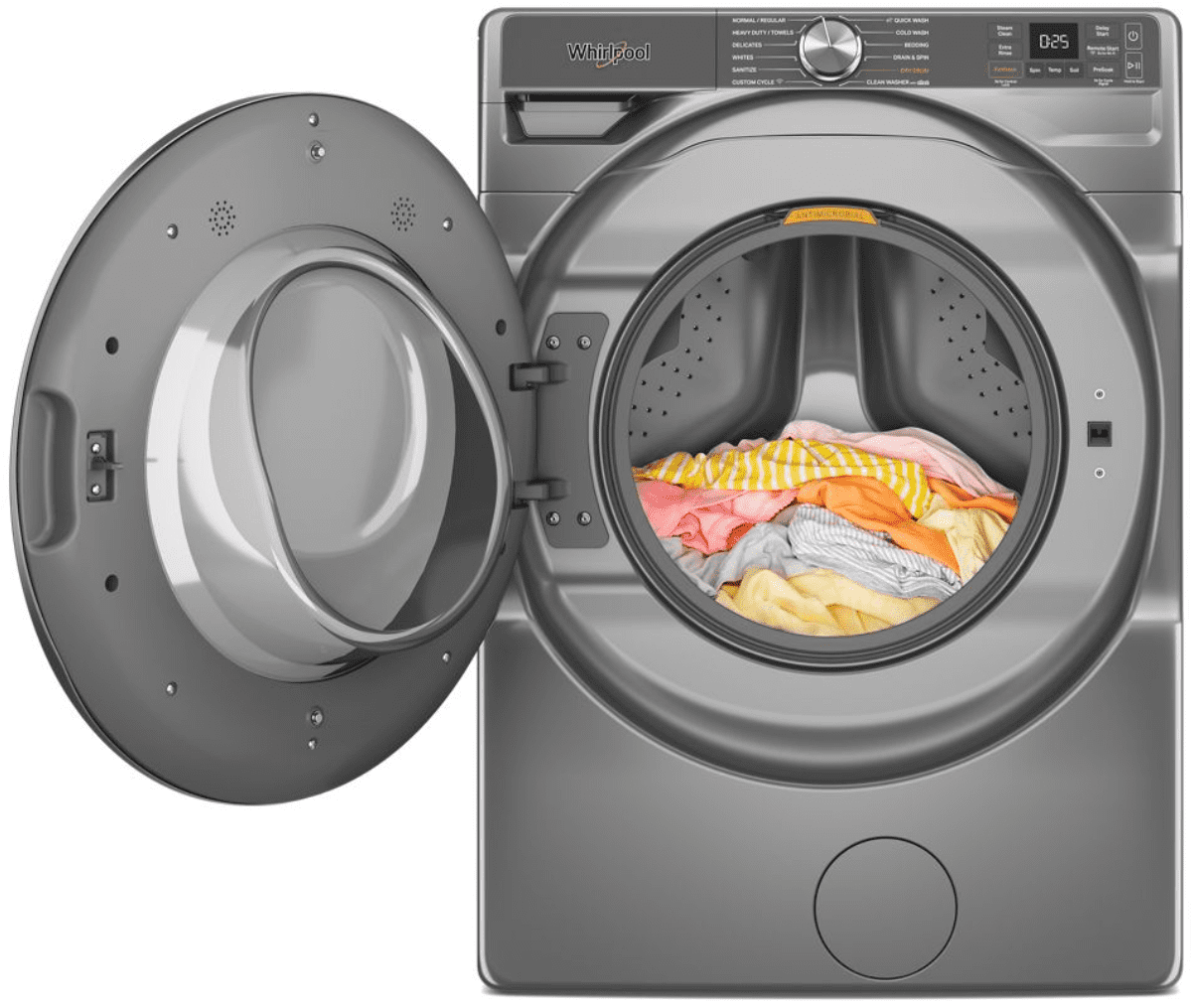 Whirlpool WFW6720RR, 27-Inch, 5.0 cu. ft. Smart Front Load Washer, FreshFlow Vent System, Silver image 2