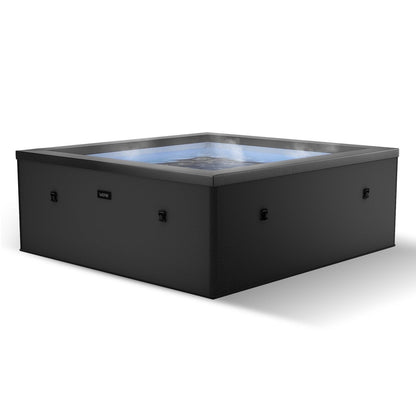 Wave Garda | 4-Person Eco Foam Hot Tub | Integrated Heater | Charcoal Black image 0