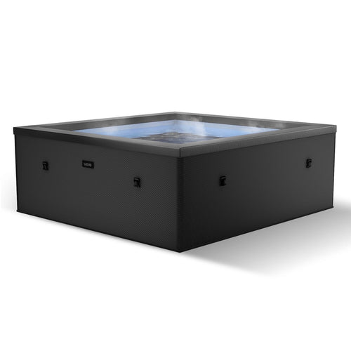 Wave Garda | 4-Person Eco Foam Hot Tub | Integrated Heater | Charcoal Black image 0