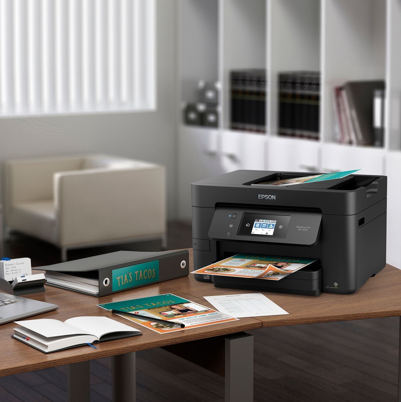 Epson WorkForce Pro WF-3720 Wireless All-in-One Color Inkjet Printer image 2