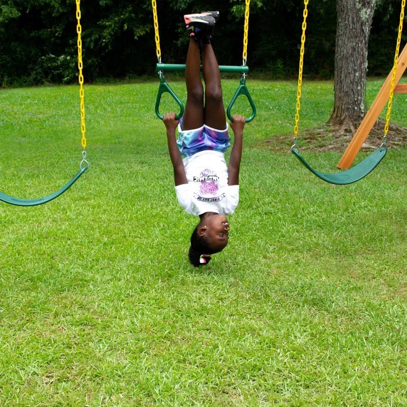 Pioneer Peak Swing Set with Clatter Bridge and Tire Swing image 8