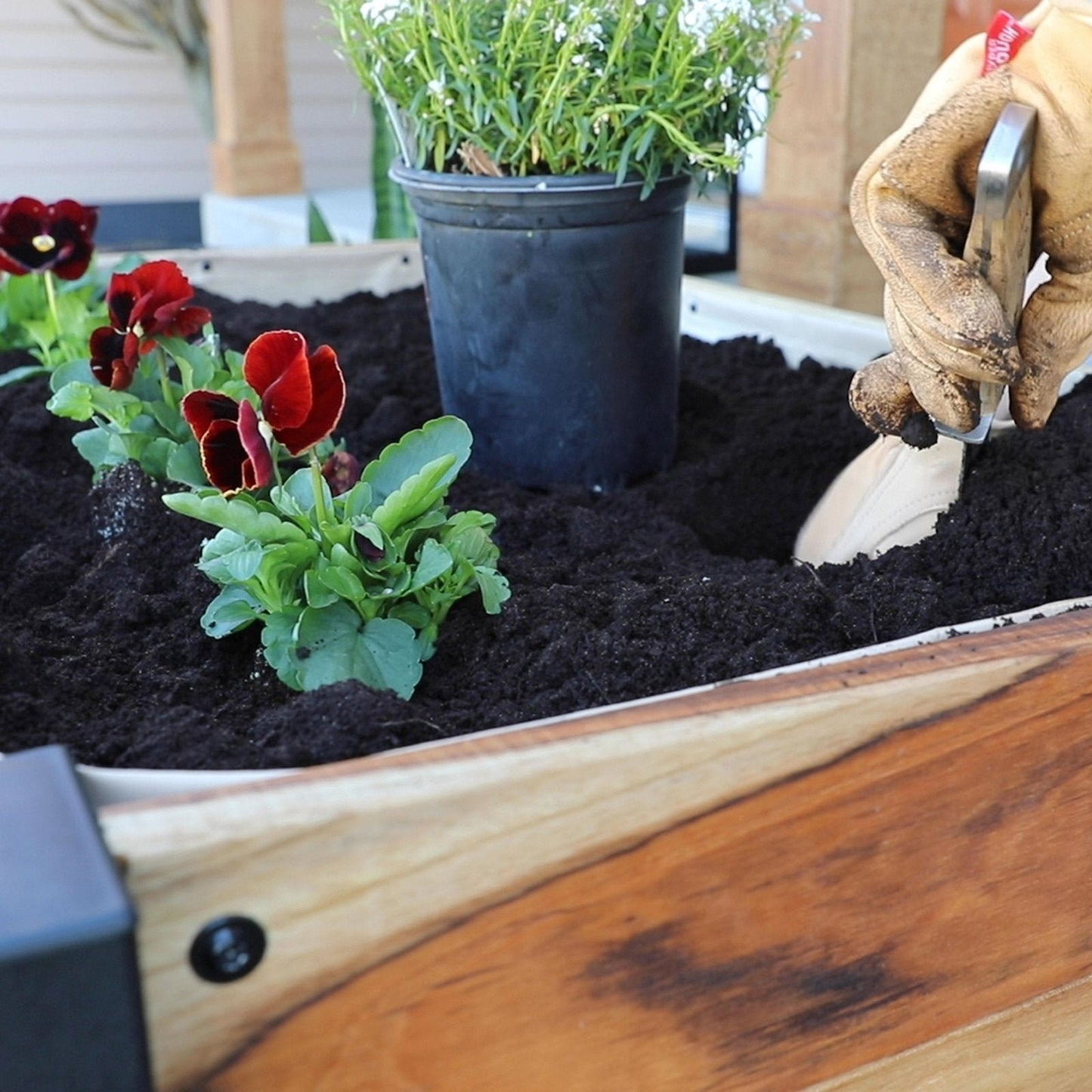Planter 100% Authentic Teak Wood image 3