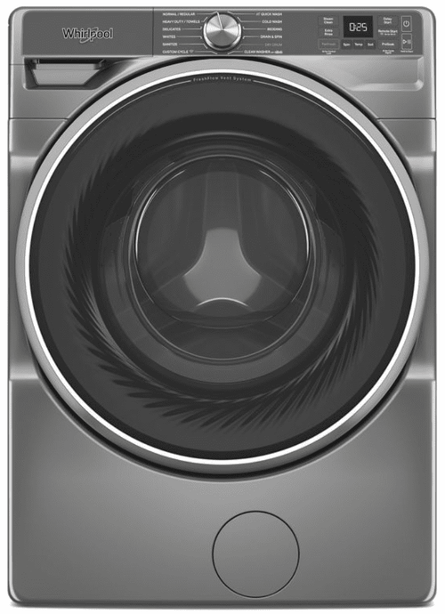 Whirlpool WFW6720RR, 27-Inch, 5.0 cu. ft. Smart Front Load Washer, FreshFlow Vent System, Silver image 0