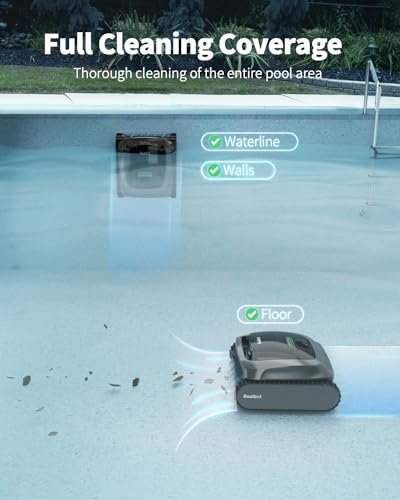Beatbot AquaSense Cordless Robotic Pool Vacuum Cleaner – Intelligent Path Opimization, Cleans Floor, Walls, and Waterline – Ideal for Above & In-Ground Pools up to 2,260 sq.ft. image 2