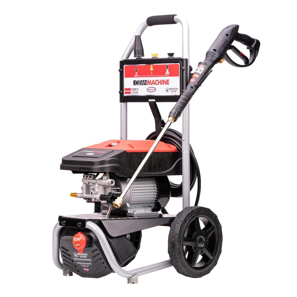 SIMPSON 1.2-GPM Clean Machine 2300 PSI 1.2-GPM Cold Water Electric Pressure Washer with 3 Spray Tips (Battery Included) CM60976 image 0
