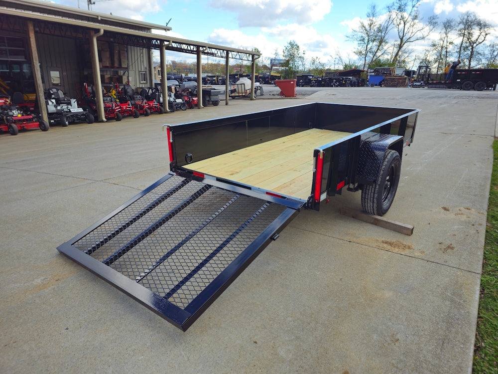 5′ X 10′ Utility Trailer Straight Deck 18″ Sides Tall Gate image 18