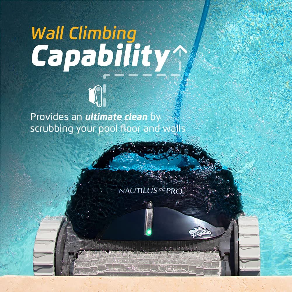 Dolphin Nautilus CC Pro Wi-Fi Robotic Pool Vacuum Cleaner up to 50 FT – Waterline Scrubber Brush image 7