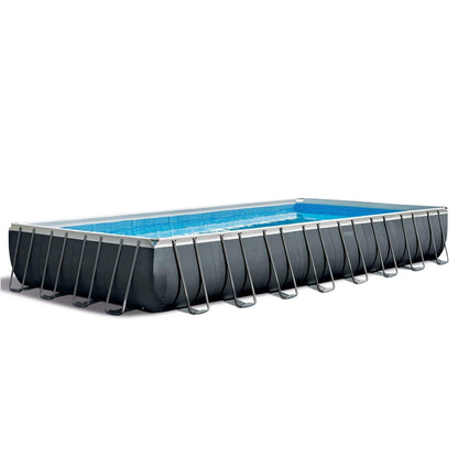 Intex 24ft x 12ft x 52in Ultra XTR Frame Rectangular Swimming Pool Set with Sand Filter Pump, Ladder, Ground Cloth, Cover and Robot Vacuum image 7