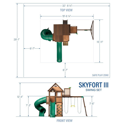 Skyfort III Swing Set image 2