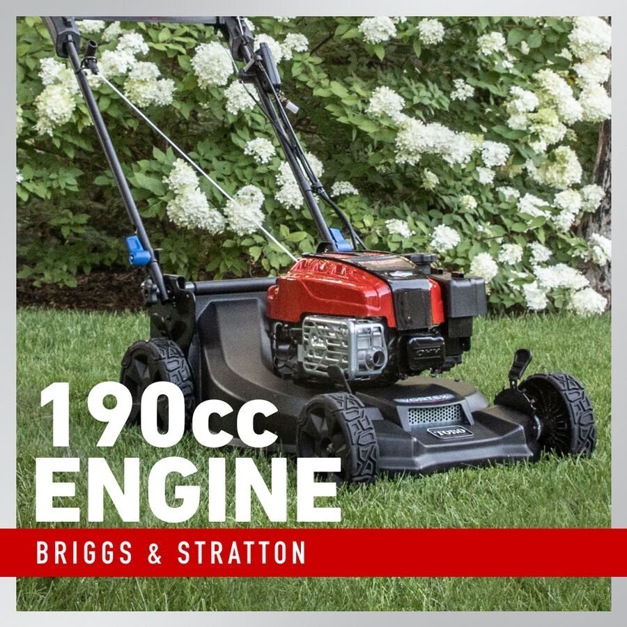 21 in. Super Recycler Personal Pace SmartStow 190cc Briggs&Stratton Electric Start Self Propelled Walk Behind Lawn Mower image 1