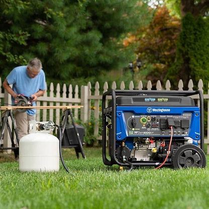 Westinghouse 12,500/9,500-Watt Dual-Fuel Portable Generator, Electric Start, Transfer Switch Ready image 3