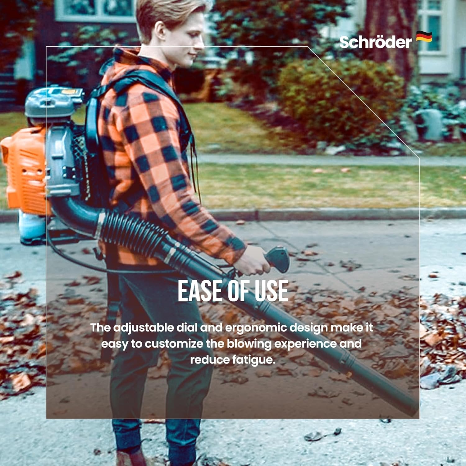 Schröder SR-6400L Backpack Gas Leaf Blower, 3.7 HP Engine image 8