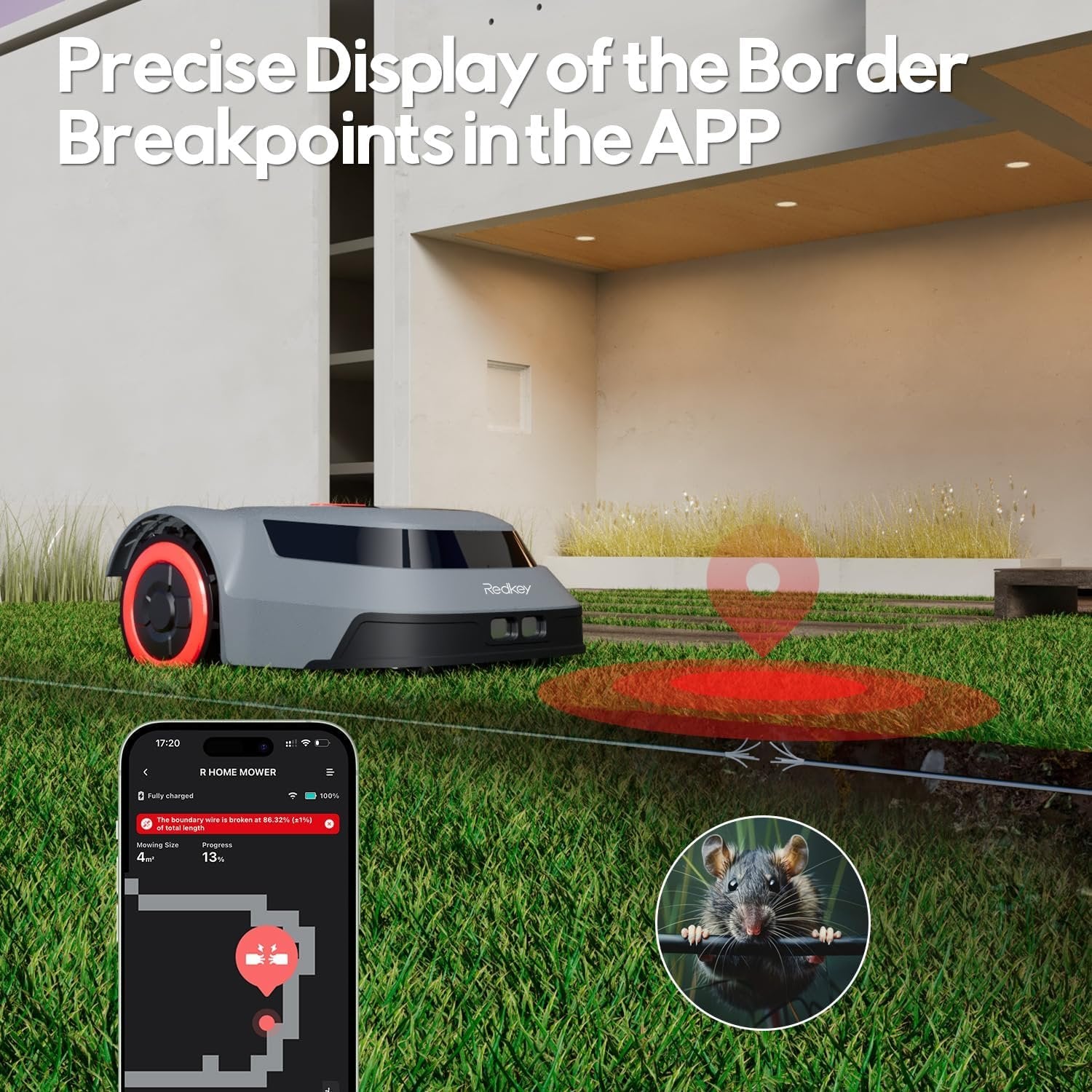 Redkey MGC1000 Robot Lawn Mower for 0.25 Acre with Auto Recharge image 5